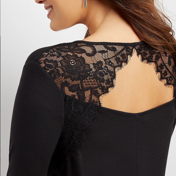 CLOSET CLOSING‼️Open Back Lace Sweater - Picture 1 of 8